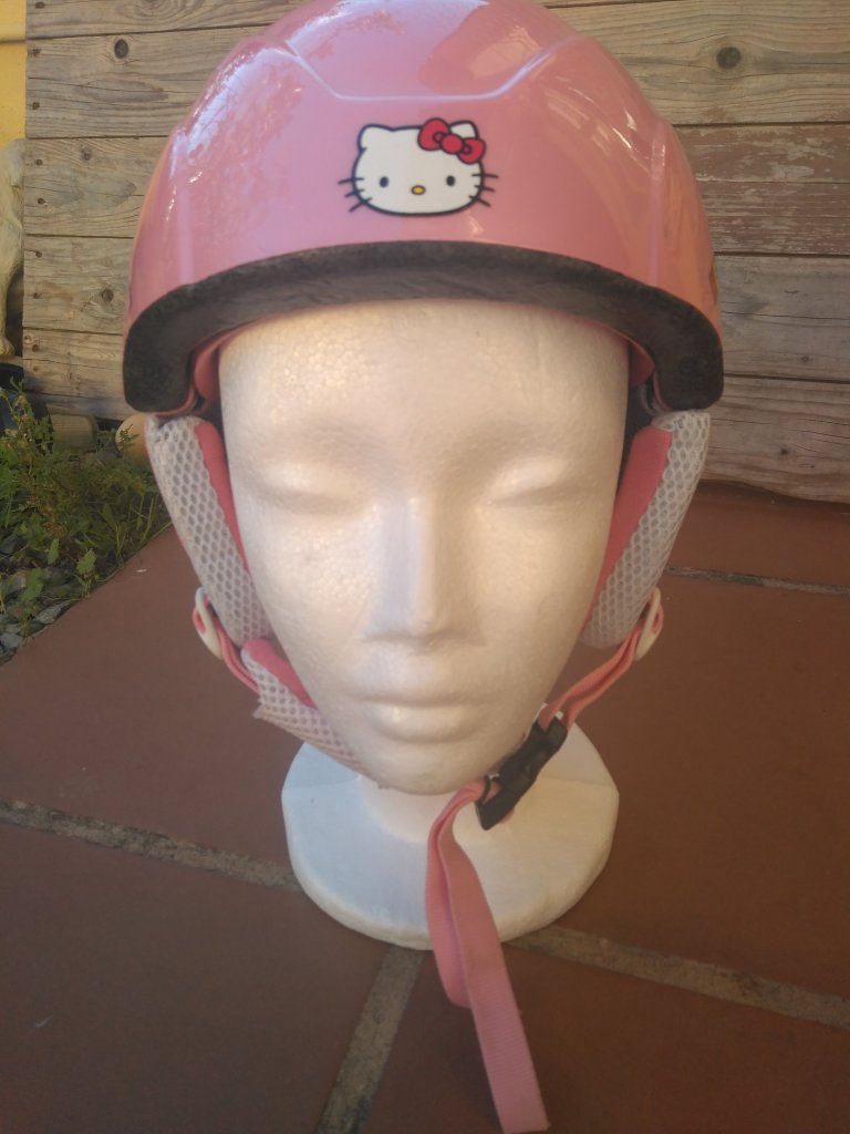 Casque Enfant Hello Kitty Disney Pour Vélo, Trottinette Ou Rollers